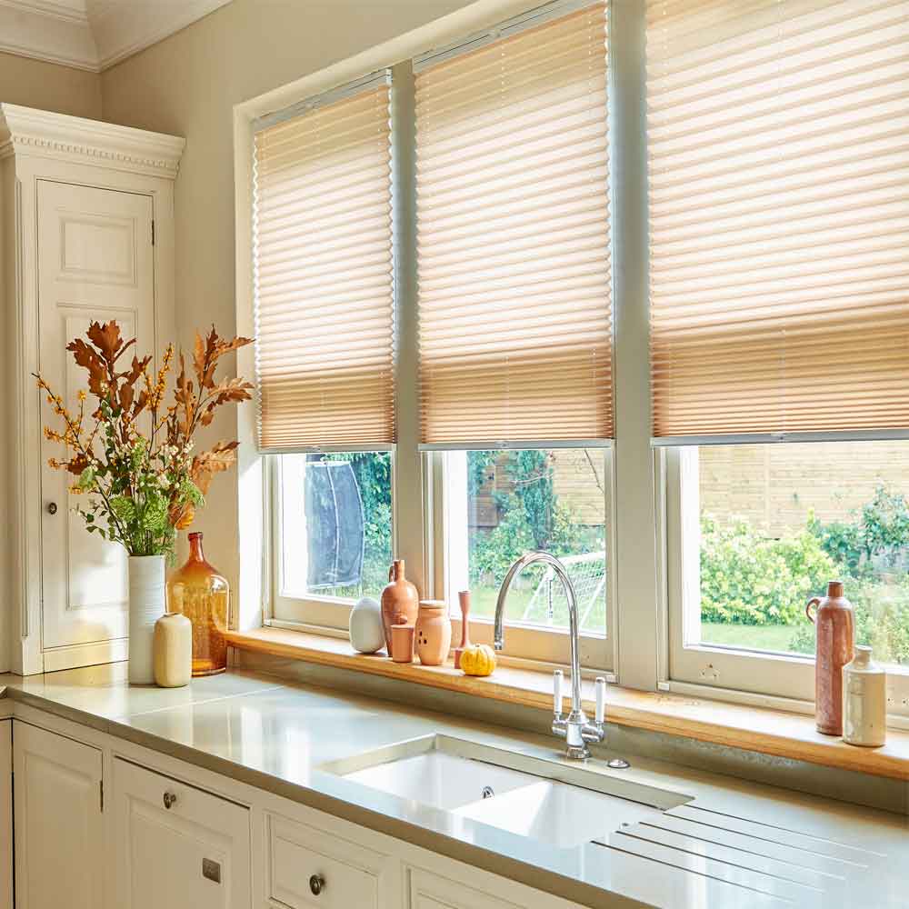 Pleated blinds in Greenwich