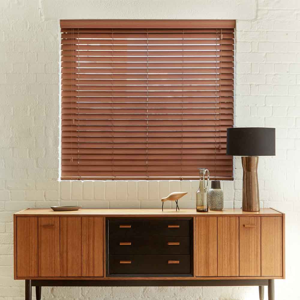 Wooden blinds in Greenwich